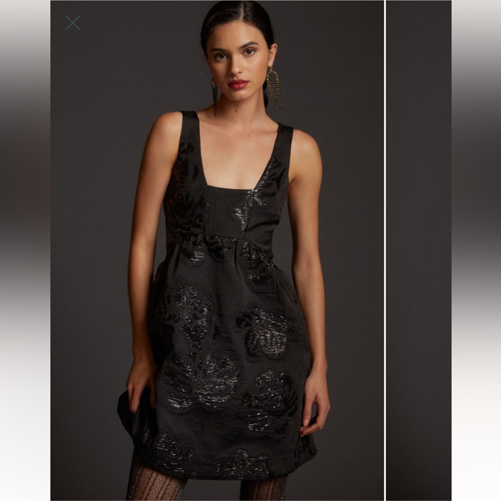Anthropologie Jacquard Mini Dress